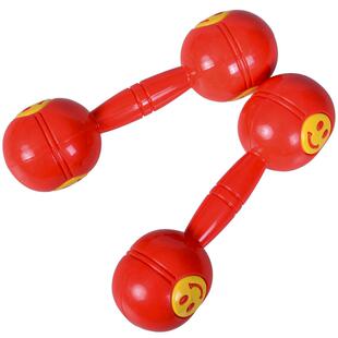 幼儿园早操器械道具儿童小班户外运动有声哑铃幼儿体操晨操舞蹈铃