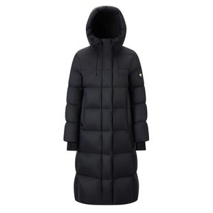 【刘涛同款】千仞岗冬季新款连帽长款黑金情侣款鹅绒羽绒服时尚