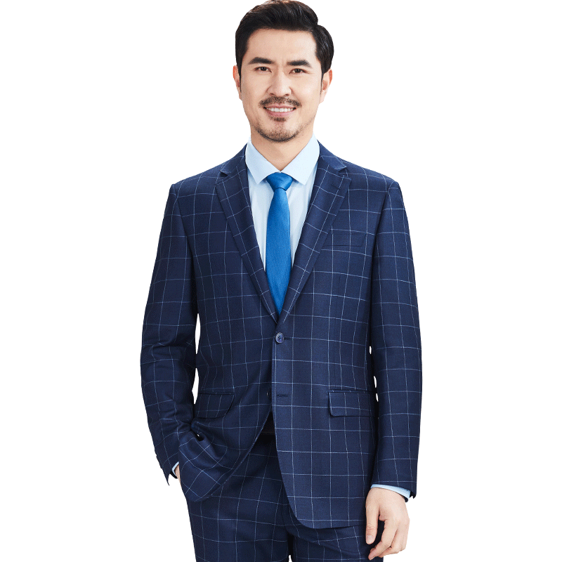 红都商务休闲英伦风西服套装