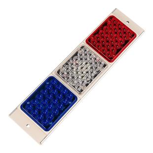 长排LED红蓝警示灯岗亭爆闪灯保安亭闪光信号车载12V家用220V高亮