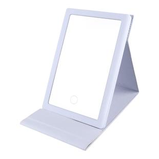 便携化妆镜发光镜子折叠led台式镜带灯旅行补光随身桌面镜简约镜