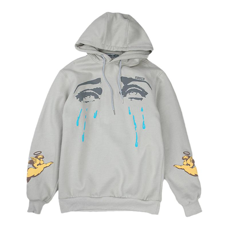 ERROR CODE 印花连帽卫衣加绒冬季休闲流行套头长袖上衣男女春秋