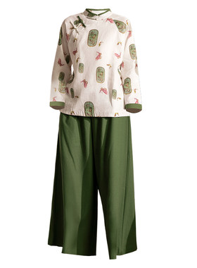 康愫雅居士禅修服棉麻套装
