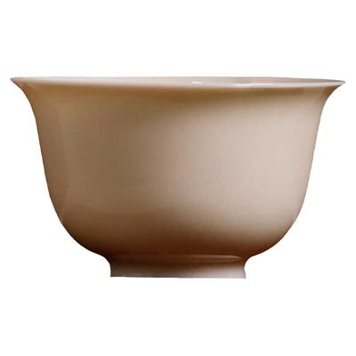 三义成中式硬质白瓷中式茶杯