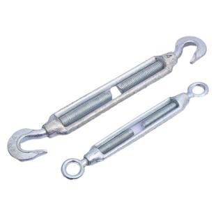 国标重型花篮螺栓花兰螺丝索具螺旋扣钢丝绳收紧拉紧器开体镀锌OC