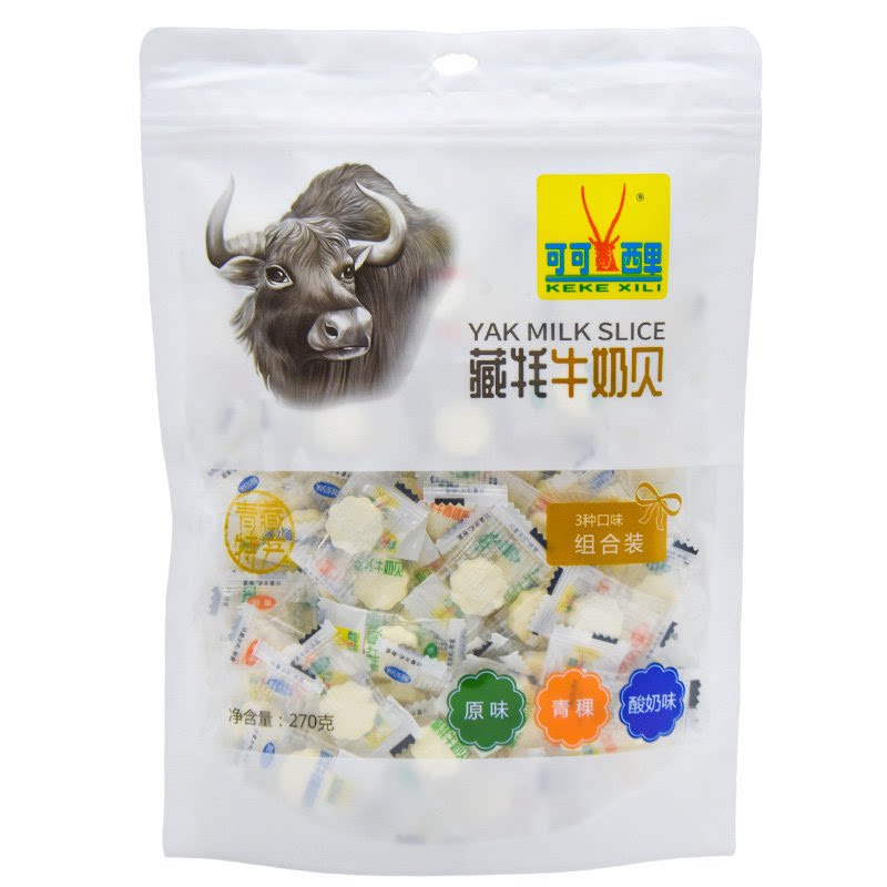 可可西里 青海西宁特产牦牛奶片奶条草原奶贝奶酪零食120g 包邮