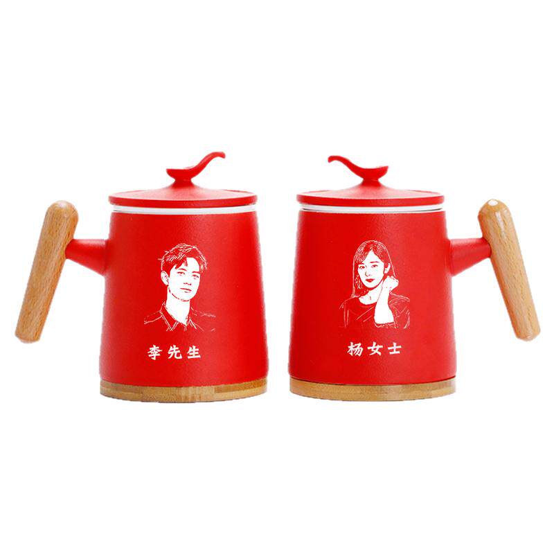 结婚礼物水杯对杯照片情侣杯子创意新人手礼物伴蜜送杯新婚闺