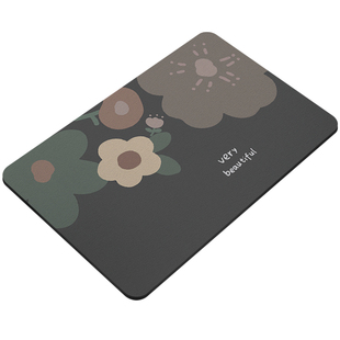 安枫硅藻泥吸水垫家用浴室卫生间地垫橡胶厕所防滑垫速干卡通脚垫