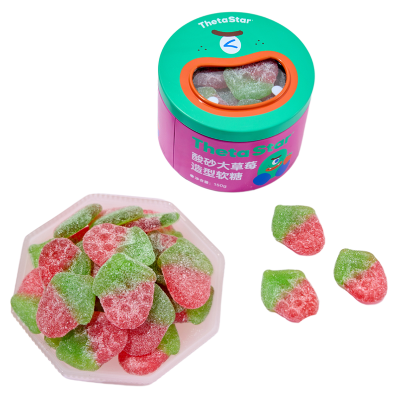 【酸砂新品】西塔星球酸砂大草莓软糖果汁软糖高颜值送礼零食
