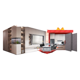 好莱客奶油风全屋定制家具整体卧室衣柜走入式衣帽间家用橱柜定制