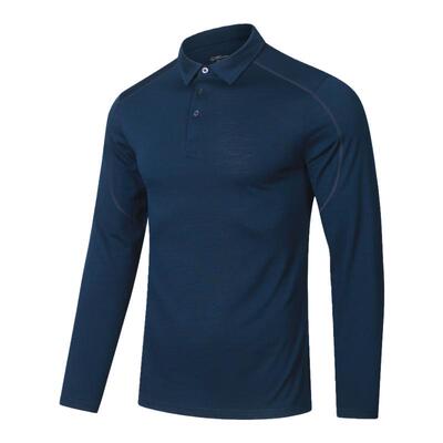 灰壳美利奴羊毛速干衣长袖