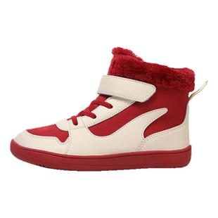 儿童运动鞋冬季户外短靴男童女童防滑加绒棉鞋大童雪地靴宽头靴子