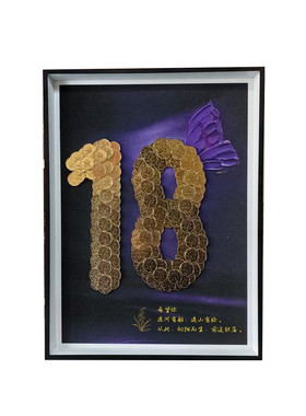 18岁生日礼物成人礼毕业季蝴蝶手工硬币diy制作材料包送朋友家人