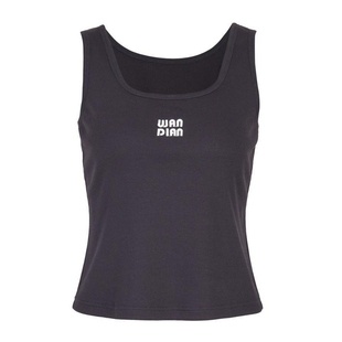 婉甸2025夏季新品黑色针织背心百搭基础款吊带1242G03SX2