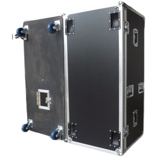 专业舞台定做双15寸单15寸音响航空箱机柜双十二线阵全频保护箱