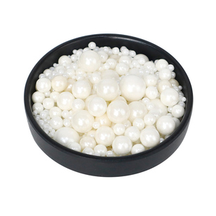 蛋糕装饰糖珠五角星糖白色金珠珍珠糖彩色珠生日甜品烘焙点缀摆件