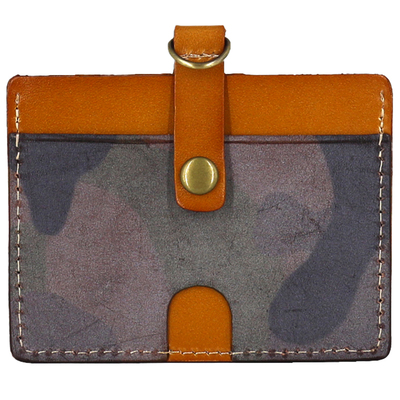 欧美风原创植鞣牛皮真皮卡夹卡包