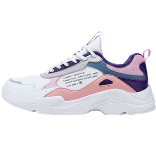 特步女鞋棉鞋春季皮面防水加绒保暖加厚休闲老爹鞋子女款运动鞋女