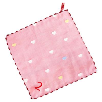 小毛巾数字纯棉方巾儿童不易错分