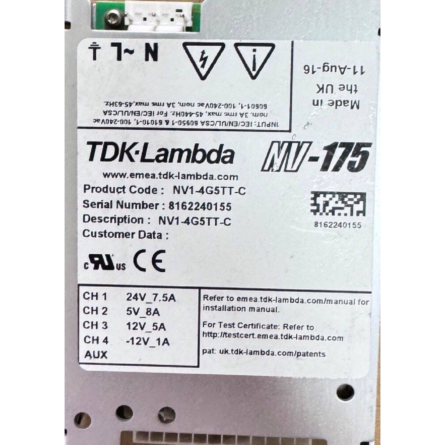 议价-TDK-LAMBDA电源模块 NV-175 NV1-4G5T