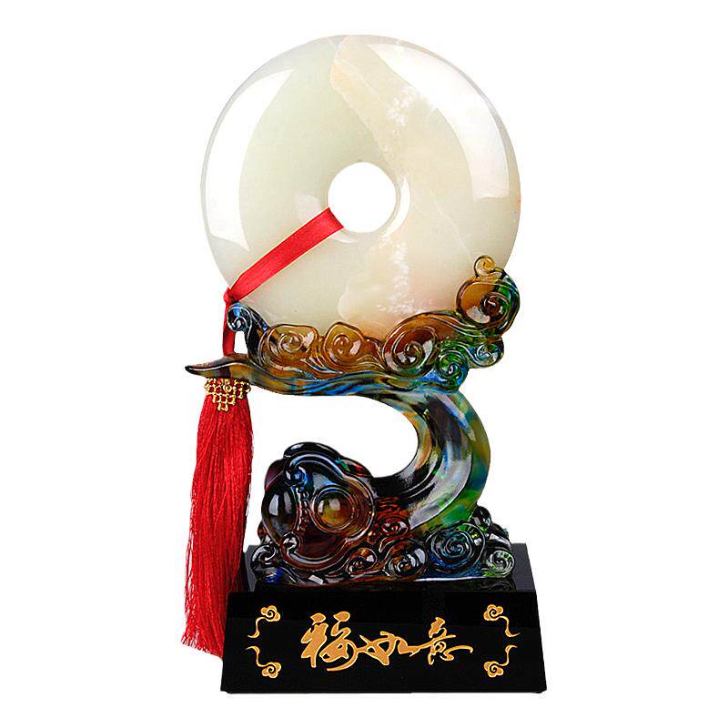 琉璃如意新房生日商务风定制摆件
