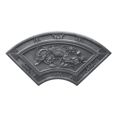 扇形窗花中式四合院围墙水泥挂件