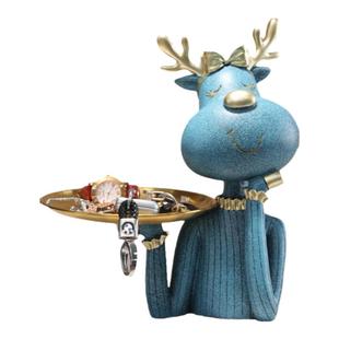 钥匙收纳玄关摆件托盘轻奢高档客厅乔迁新房礼物入户进门口置物架