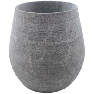 西藏墨脱特产雪花茶锅石杯 天然皂石纯手工打造 养生佳品包邮