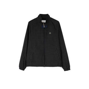 roaringwild a arch 咆哮野兽 黑色格纹上衣美式户外骑行夹克外套