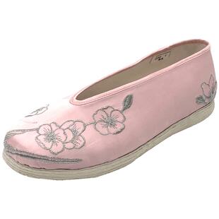 内联升布鞋女鞋手工千层底布鞋透气中式绣花鞋复古汉服鞋8665A