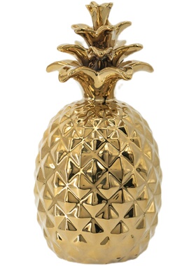 陶瓷轻奢玄关客厅菠萝装饰品摆件