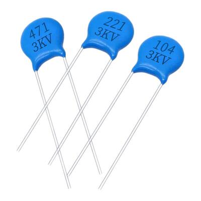 高压瓷片电容器3000V3KV 脚距5mm 容量100PF150PF220PF1000PF10NF