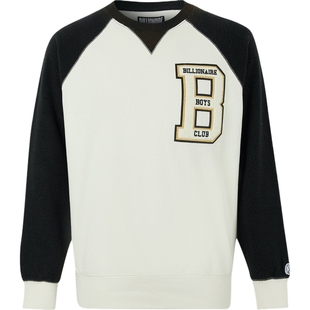 【折扣】Billionaire Boys Club 男士刺绣贴花双色棉质混纺卫衣