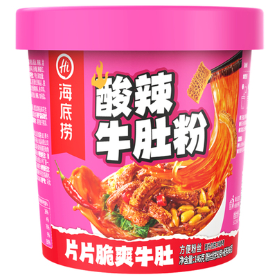 海底捞酸辣牛肚速食方便冲泡粉丝