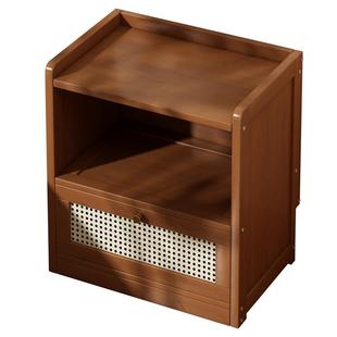 奶油风床头柜儿童卧室现代简约小型床边柜置物架非实木边几收纳柜