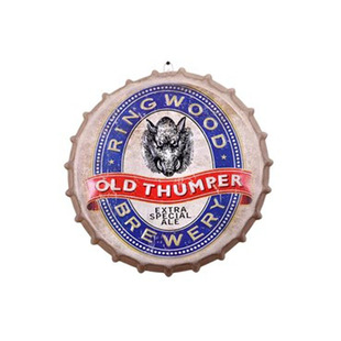 工业风复古铁艺啤酒盖立体壁饰创意酒吧餐厅墙面壁挂店铺墙上装饰