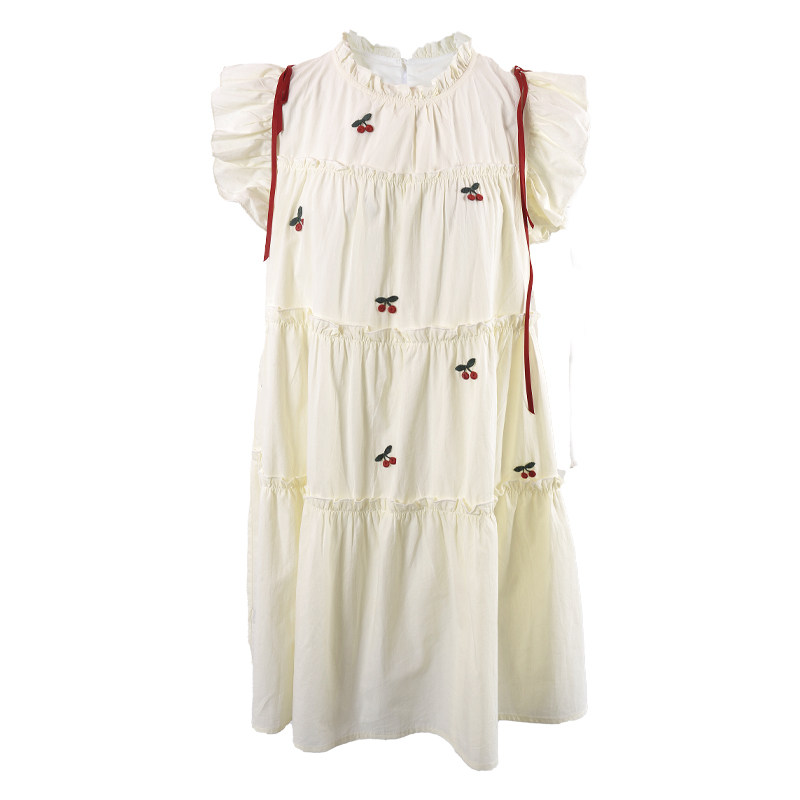 CLOUDSEASON连身裙娃娃裙 2026初夏穿搭连衣裙遮肉显瘦白色连衣裙