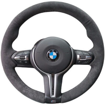 Alcantara手缝翻毛皮方向盘套