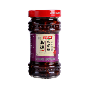 润哥坊湘辣火焙鱼280g湖南特产野山椒豆鼓酱下饭菜辣椒酱香辣开胃