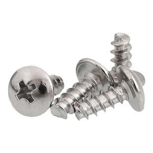 M3.5M4M5 304不锈钢大扁头平尾自攻螺丝钉蘑菇头平尾自攻螺钉子