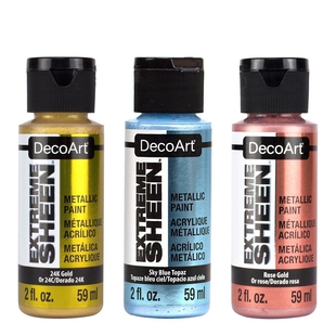 美国进口DA超亮金属色丙烯颜料Extreme Sheen系列镜面效果DecoArt