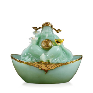 诚信共赢琉璃玉玺摆件老板办公室龙印章装饰品公司开业商务礼品