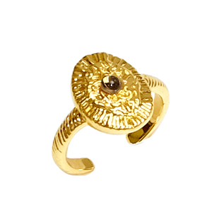 ATELIERSO 26SS复古雕花圆片戒指