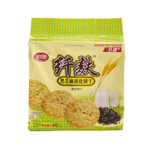 嘉士利思朗消化饼干380g黑芝麻木糖醇营养粗粮办公袋装健康零食品