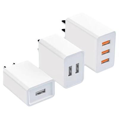 5v2a1a充电头多口头10W双口通用USB插头快充数据线适用苹果华为小米5W慢充电源适配器安卓手机风扇充电器套装