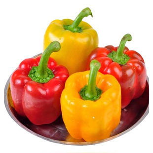 彩椒新鲜水果甜椒生吃七彩辣椒七彩椒五彩灯笼红小米椒圆椒蔬菜青