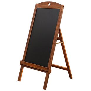 摆摊广告板商用木质支架式粉笔小黑板咖啡店立式手写菜单板展示牌