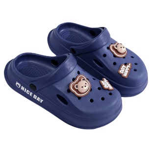 美人桥儿童拖鞋男童春夏季宝宝洞洞鞋防滑室内洗澡女童沙滩凉拖鞋