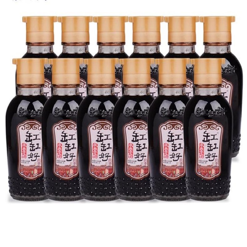 特產(chǎn)缸缸好蒜香永春老醋200ml12瓶紅曲釀造蟹醋餃子燒菜佐餐古法