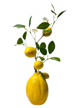 柠檬造型陶瓷花瓶